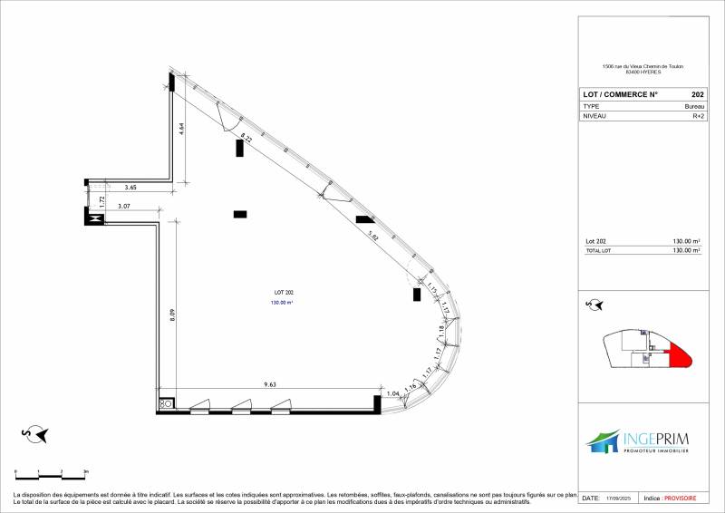 Bureaux neufs lumineux à vendre à Hyères St Gervais avec terrasse accès direct autoroute : idéal professions libérales ou start-up