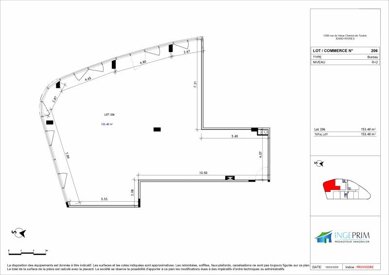 Bureaux neufs lumineux à vendre à Hyères St Gervais accès direct autoroute : idéal professions libérales ou start-up