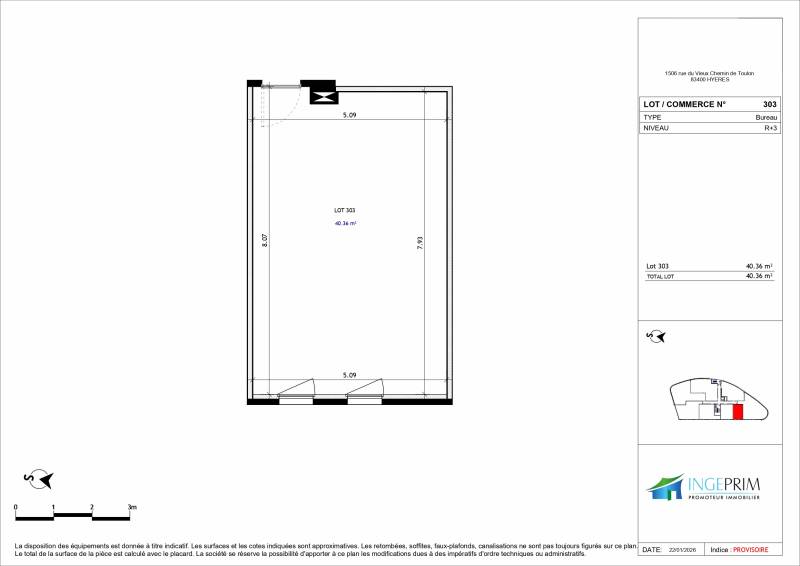 Bureaux neufs lumineux à louer à Hyères St Gervais accès direct autoroute : idéal professions libérales ou start-up
