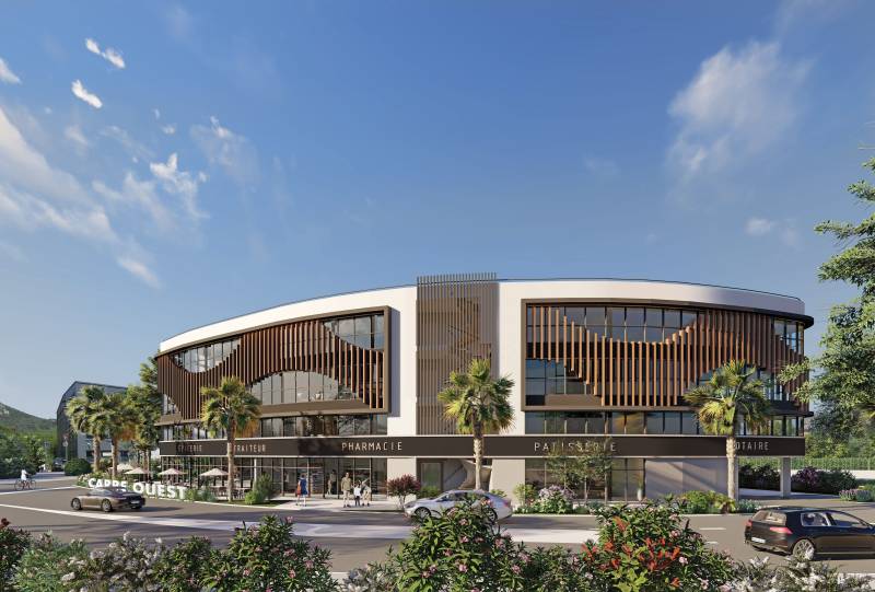 Pôle d'activités Carré Ouest : Locaux Commerciaux et Bureaux neufs divisibles à Hyères à vendre ou à louer