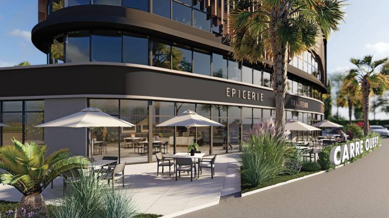 Pôle d'activités Carré Ouest : Locaux Commerciaux et Bureaux neufs divisibles à Hyères à vendre ou à louer