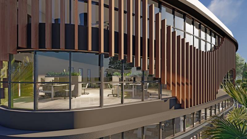 Pôle d'activités Carré Ouest : Locaux Commerciaux et Bureaux neufs divisibles à Hyères à vendre ou à louer