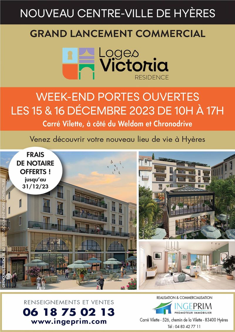 WEEK-END PORTES OUVERTES 15 & 16 décembre 2023