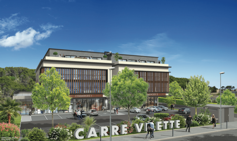 Le Carré Vilette : pôle d'activités avec commerces, artisans, professions libérales à Hyères proche des commodités dans le Var